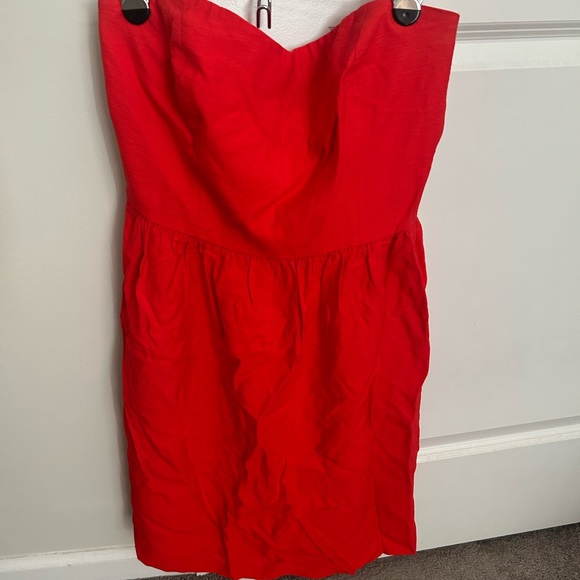 Red Strapless mini dress - Picture 1 of 3